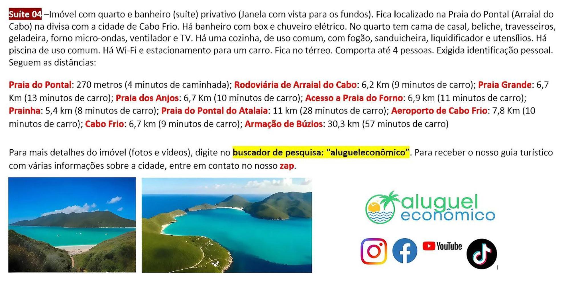 Arraial Do Cabo - Subuai Village - Aluguel Economico Экстерьер фото