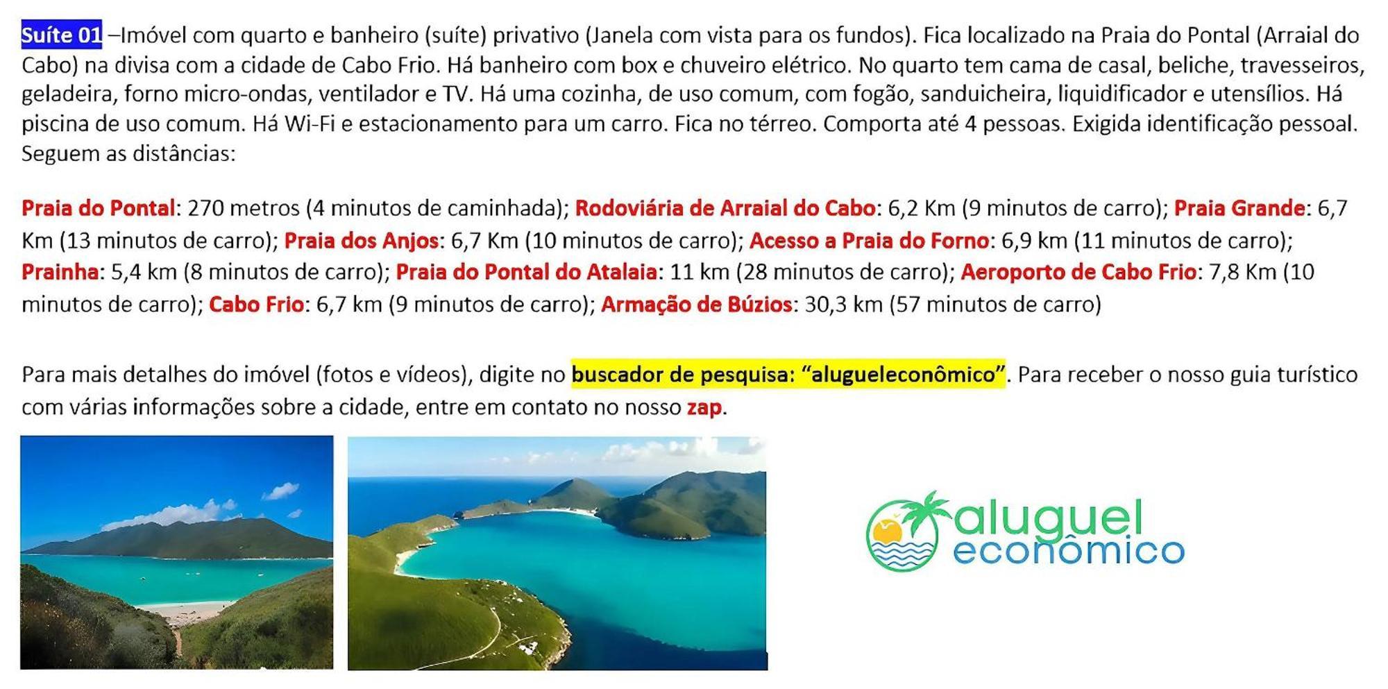 Arraial Do Cabo - Subuai Village - Aluguel Economico Экстерьер фото